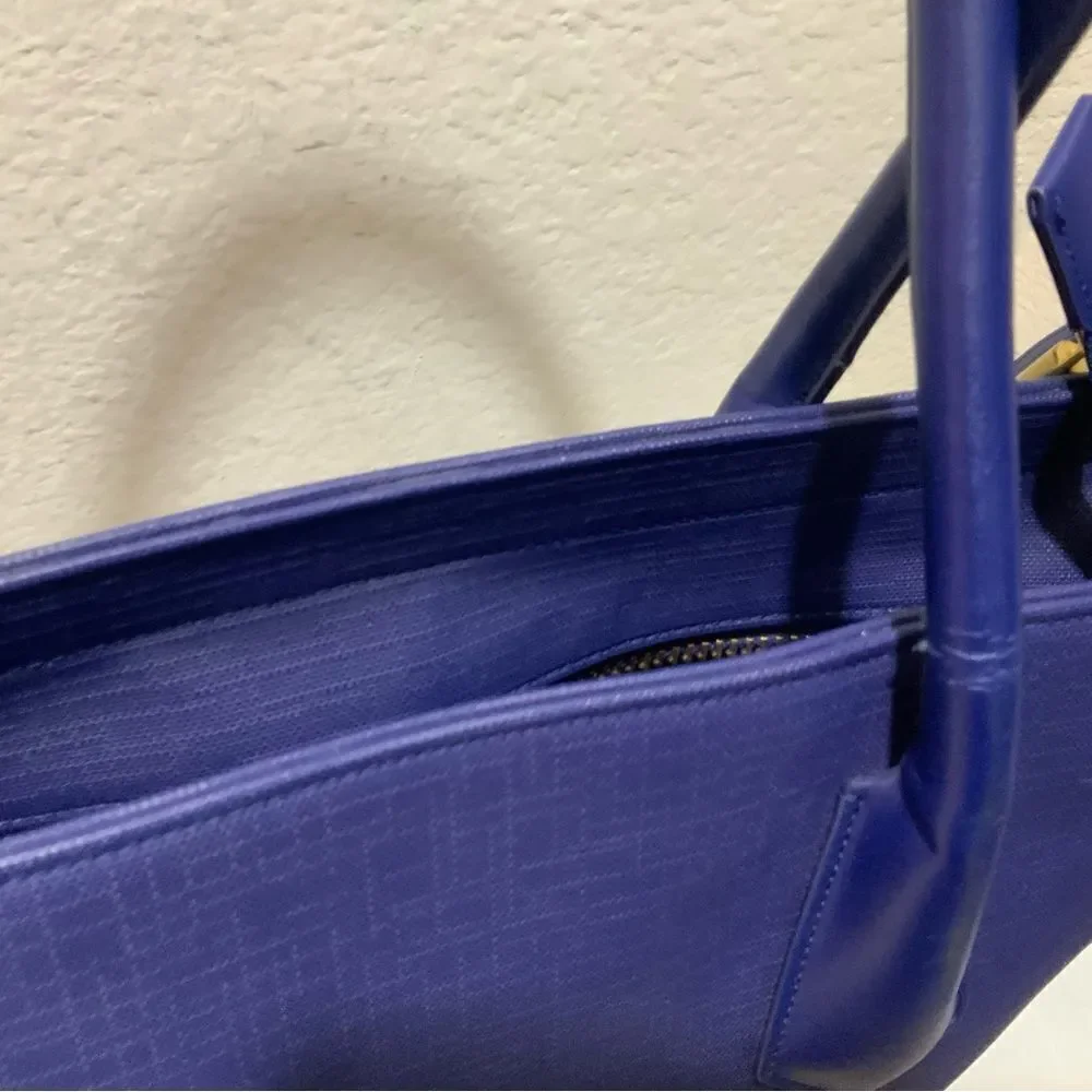 Dagne Dover Genuine Tote Bag Purse extra large Blue